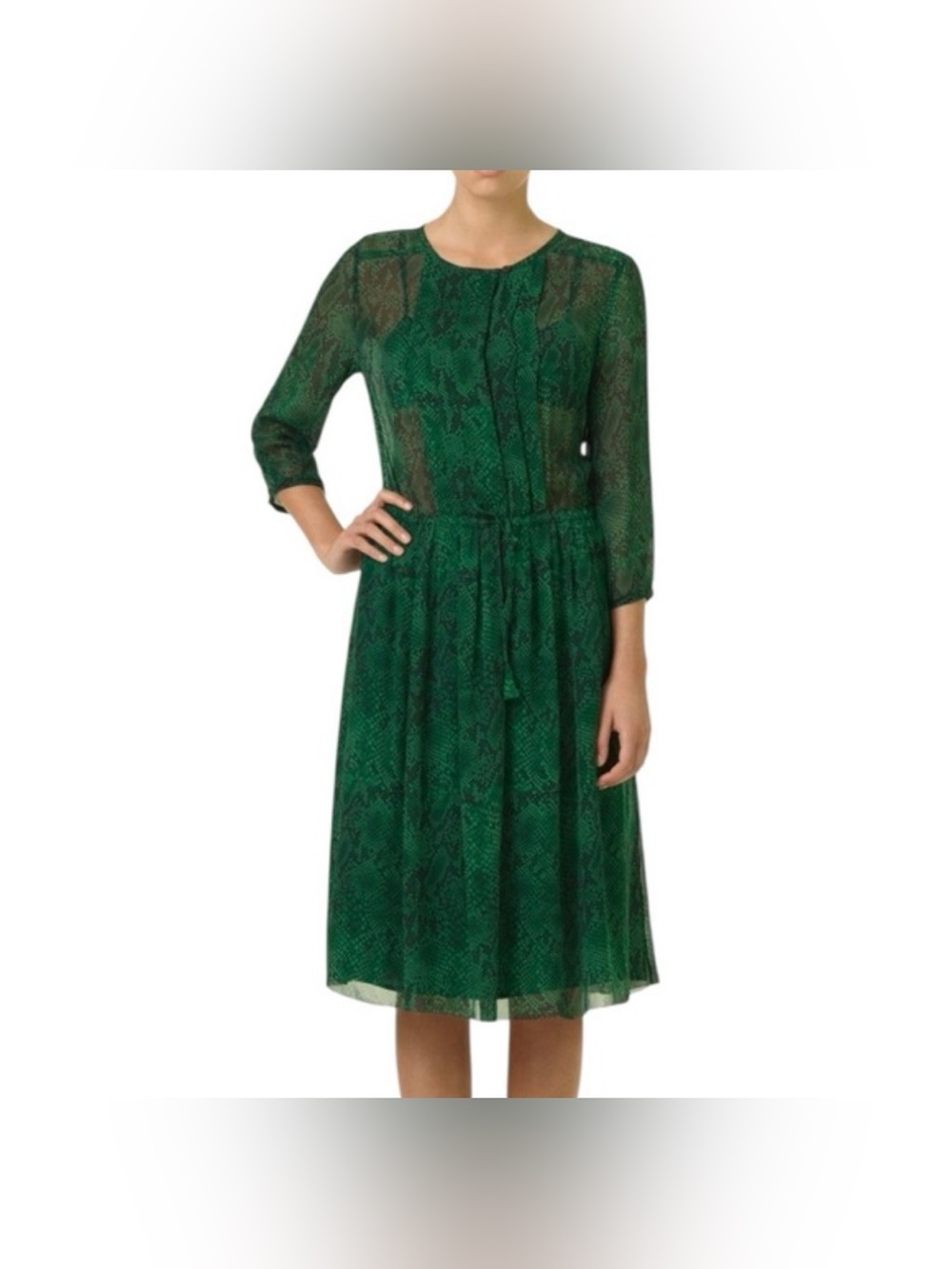 Babaton Snake Silk Dress